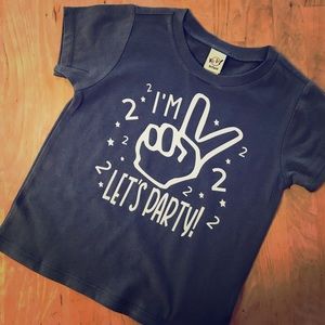 Custom two year old birthday shirt